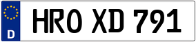 Trailer License Plate